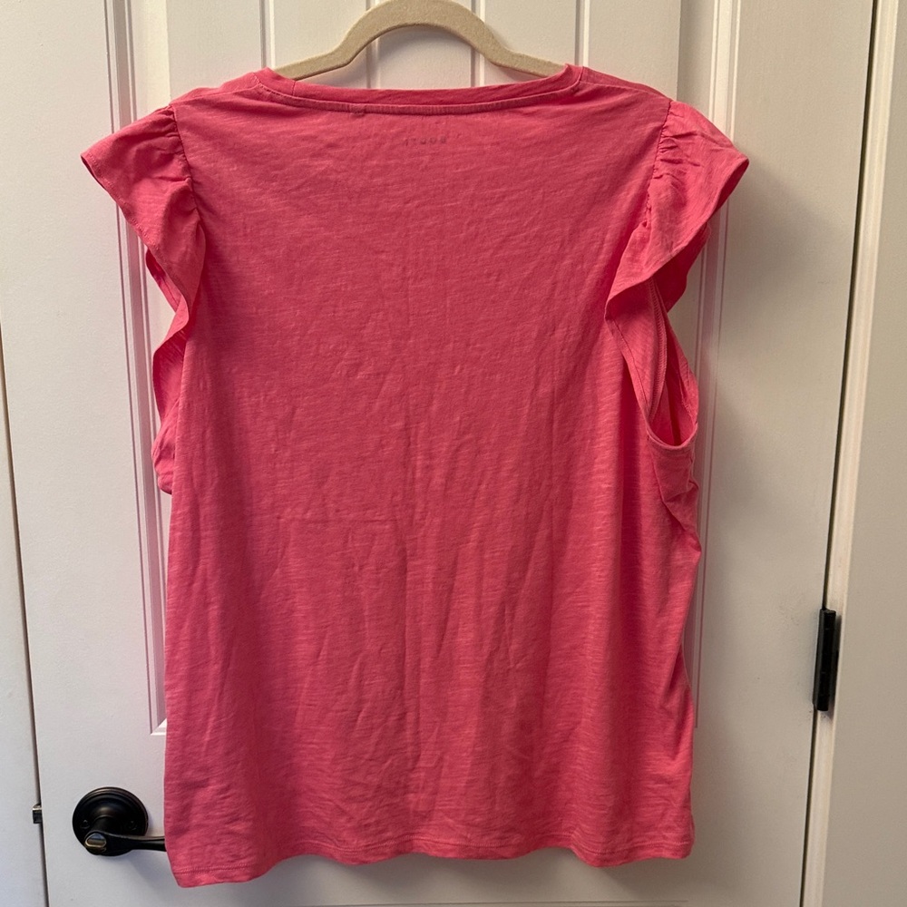 Boden Coral Ruffle Sleeve Blouse - Picture 4 of 5